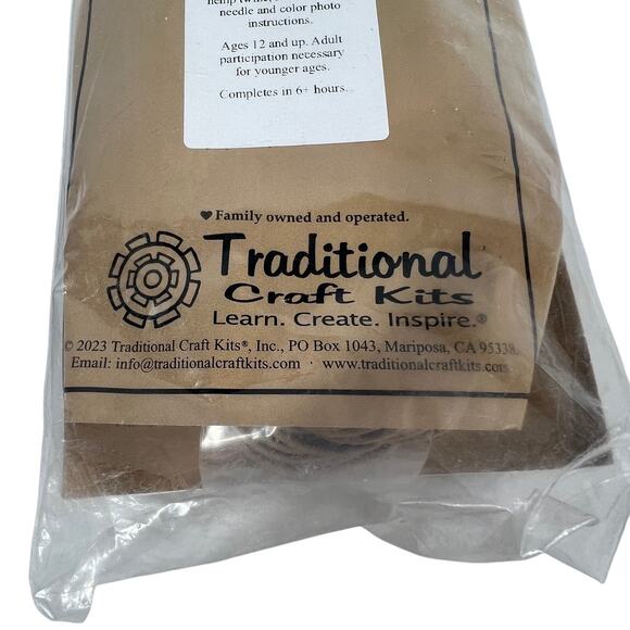 Traditional Craft Kits Basketry Wicker Kit Web Design Plaque 7" USA - Picture 6 of 7